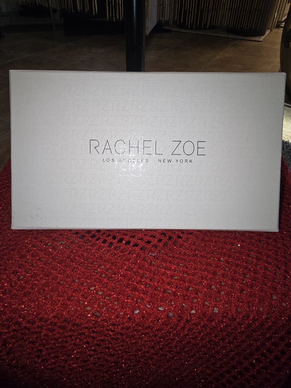 NWT Rachel Zoe Beaded Coin Pouch & Charm in Brown and Cream Martini - Picture 4 of 4
